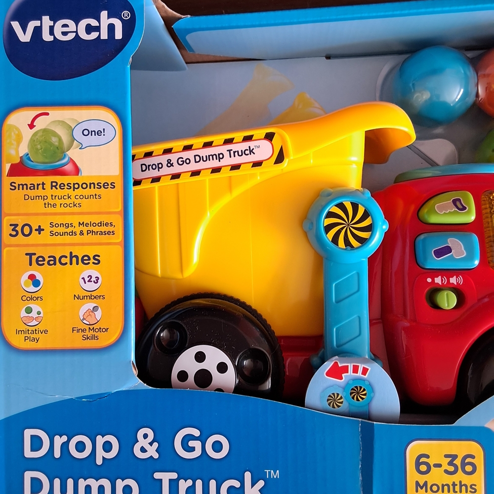 Drop & Go Dump Truck - Yellow and Red